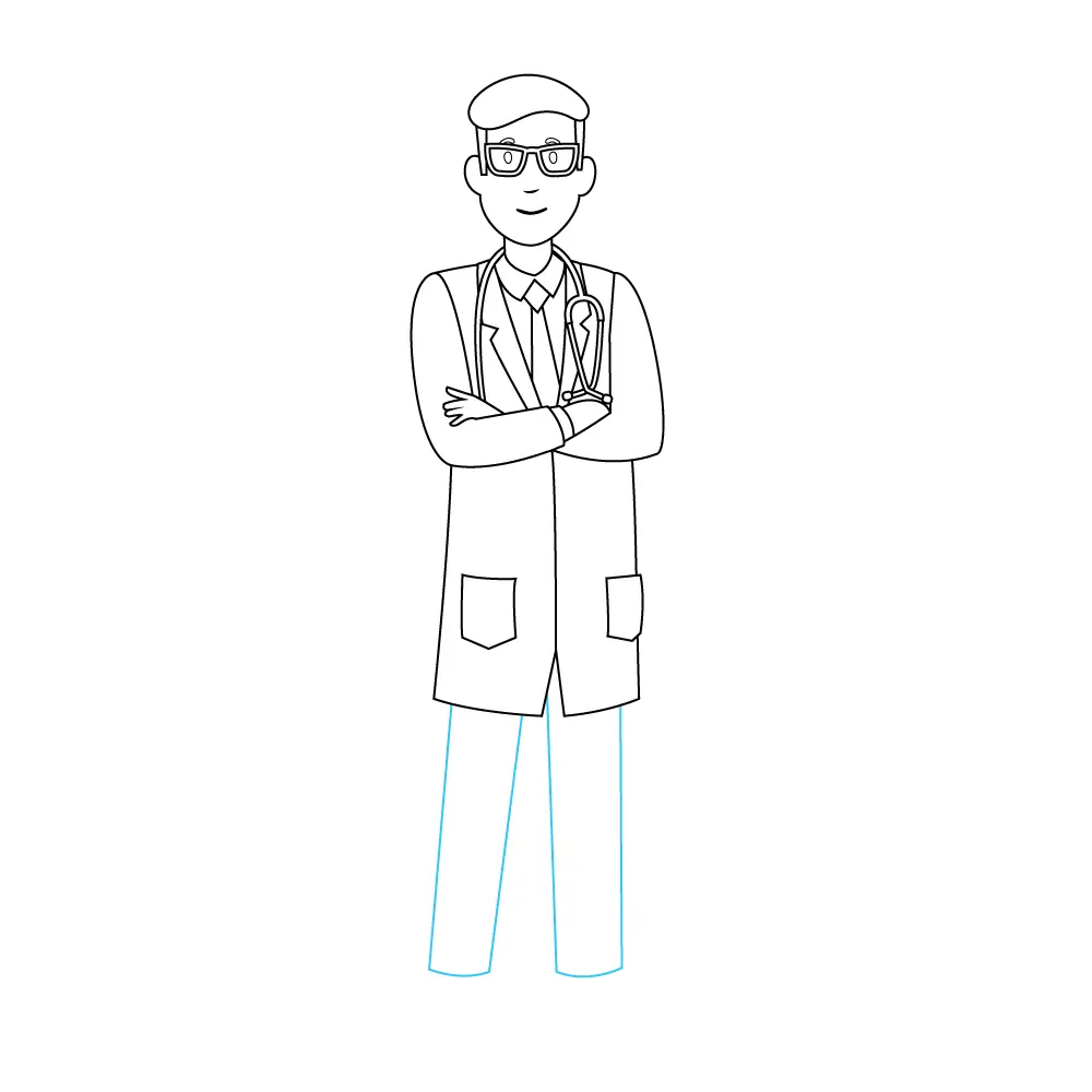How to Draw A Doctor Step by Step Step  8