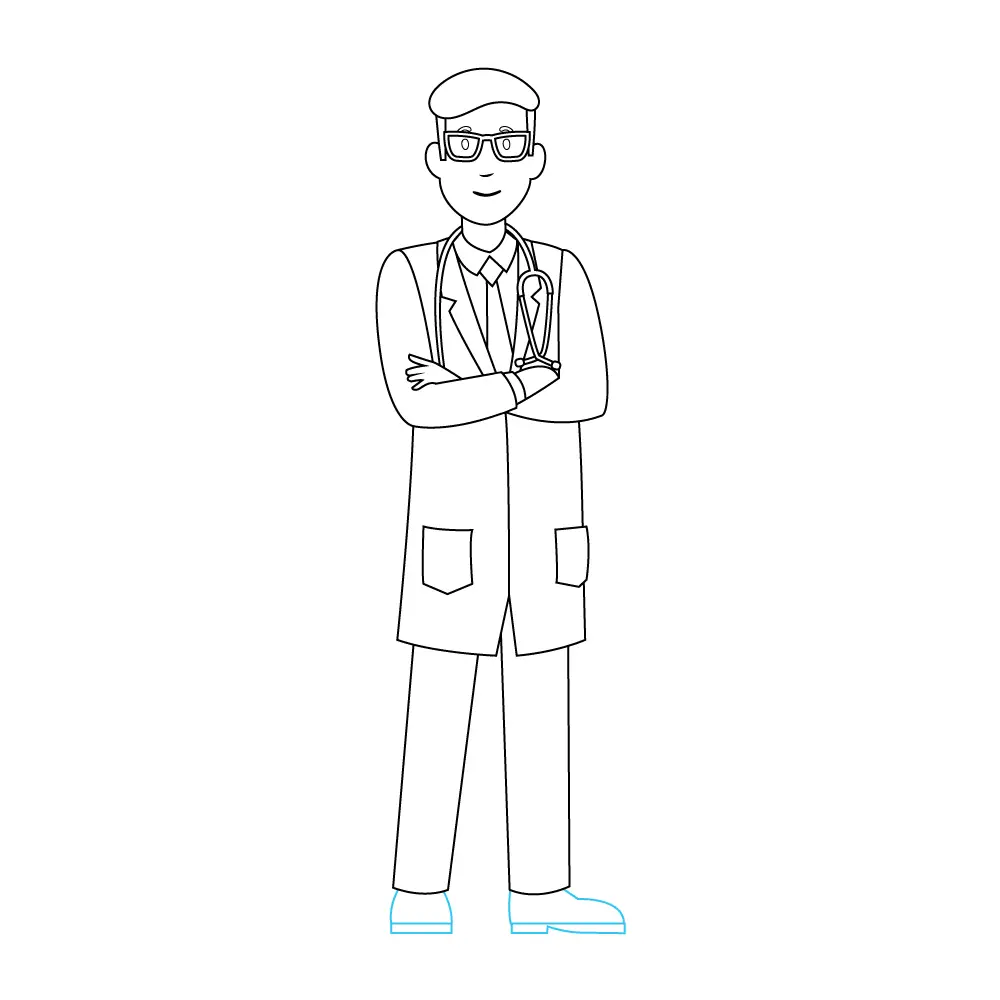 How to Draw A Doctor Step by Step Step  9