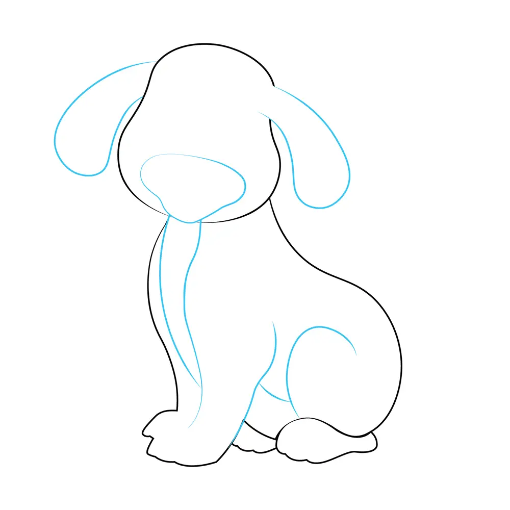 How to Draw A Dog Step by Step Step  3