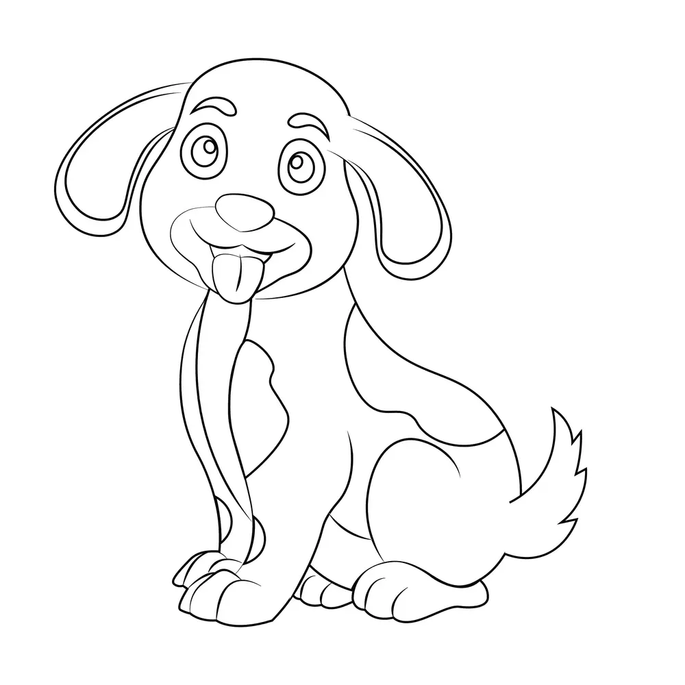 How to Draw A Dog Step by Step Step  9