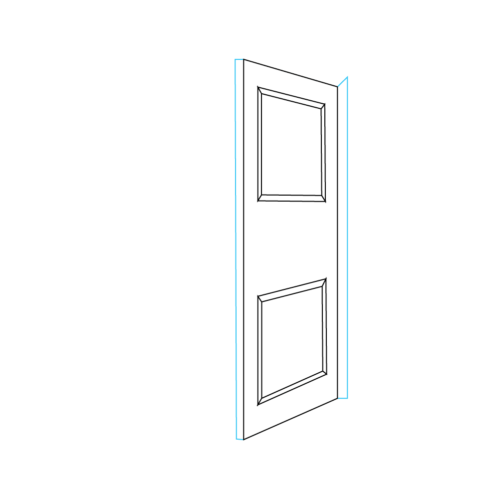 How to Draw A Door Step by Step Step  5