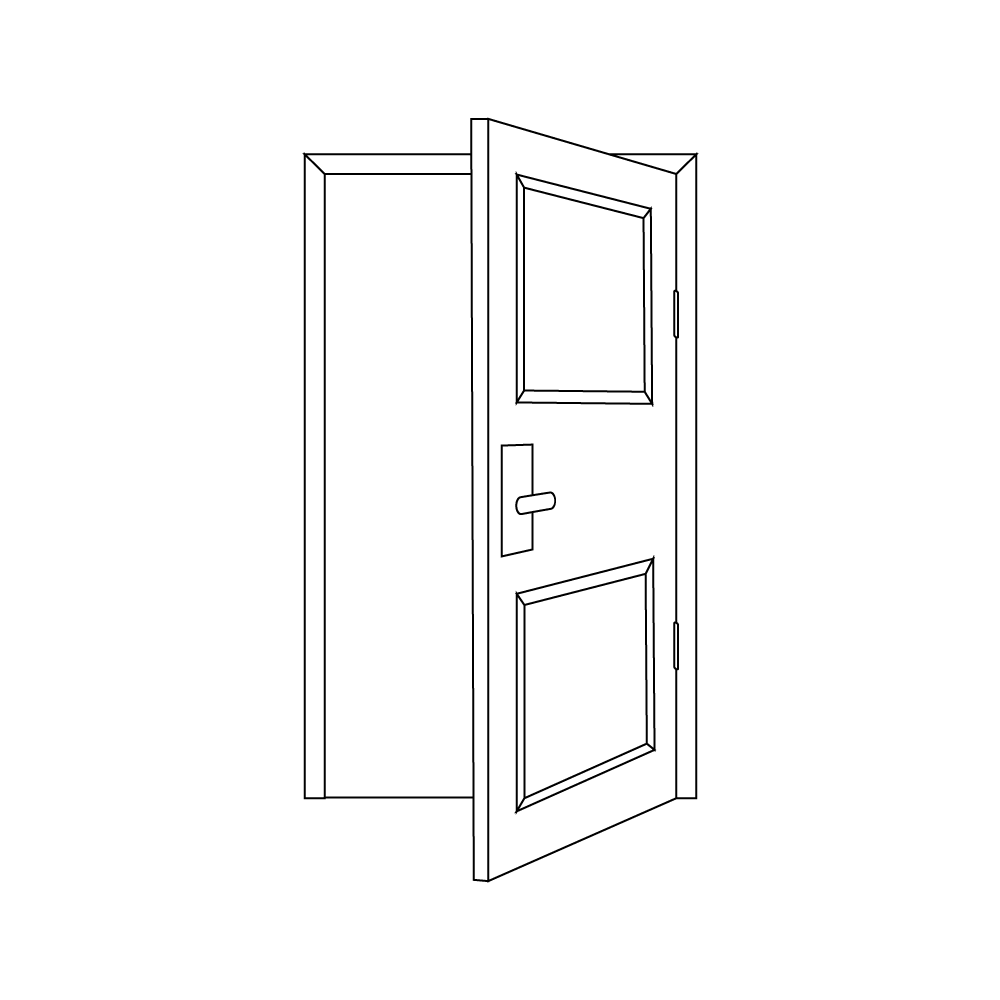 How to Draw A Door Step by Step Step  8