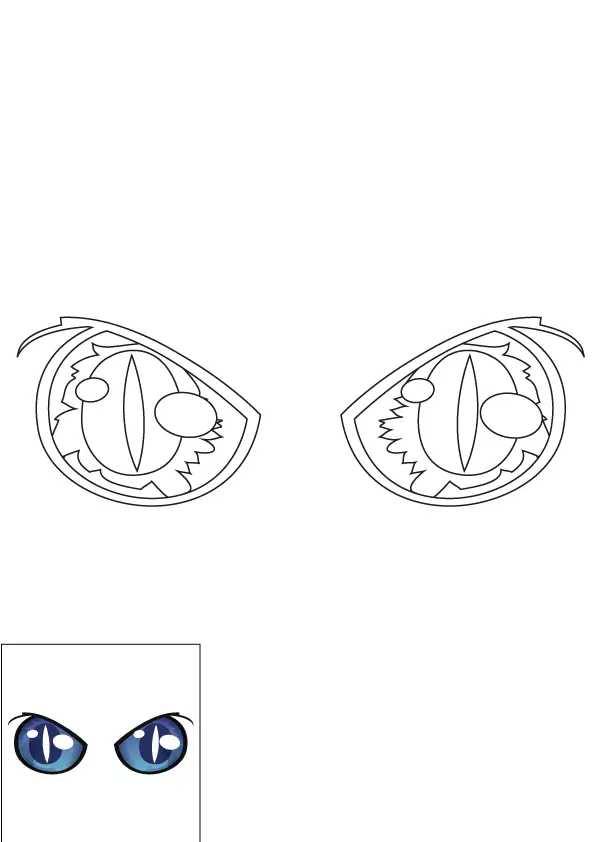 How to Draw A Dragon Eye Step by Step Printable Color