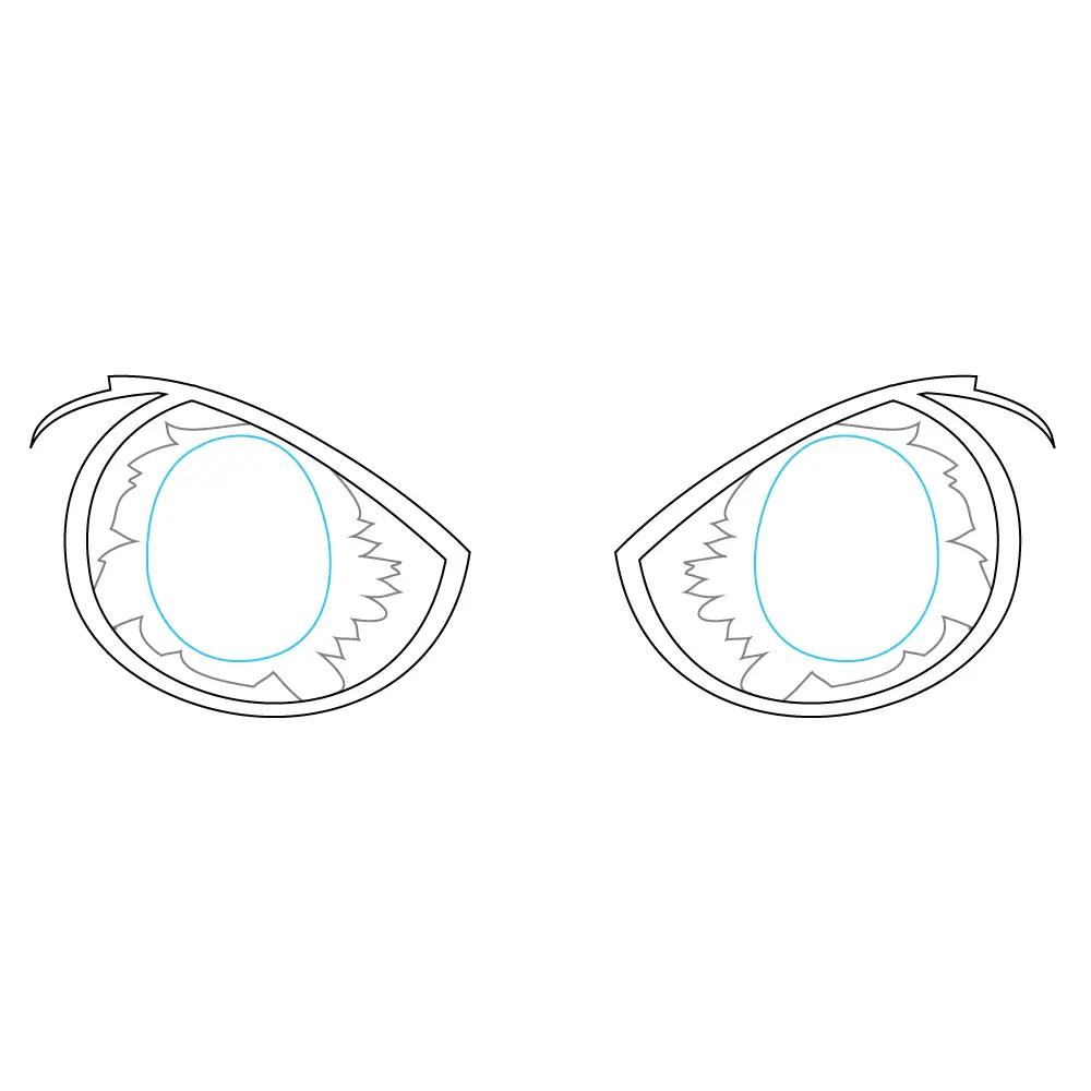 How to Draw A Dragon Eye Step by Step Step  6