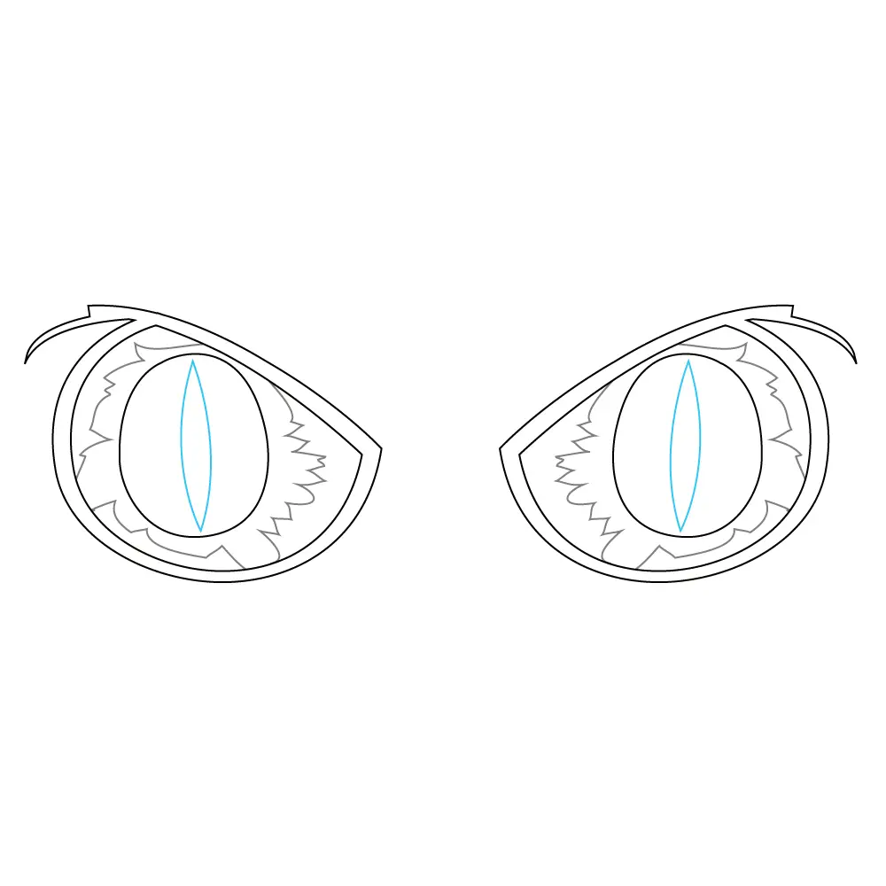 How to Draw A Dragon Eye Step by Step Step  7