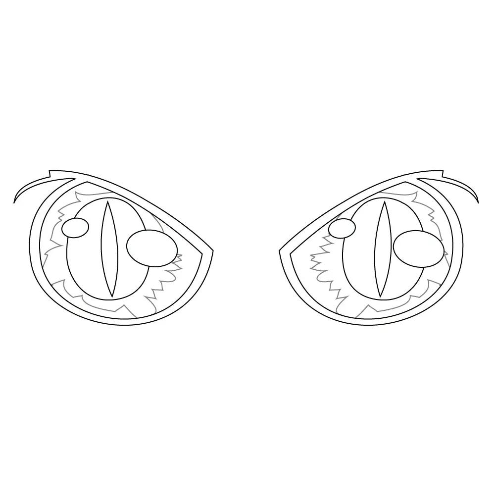 How to Draw A Dragon Eye Step by Step Step  9