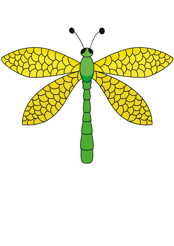 How to Draw A Dragonfly Step by Step Printable