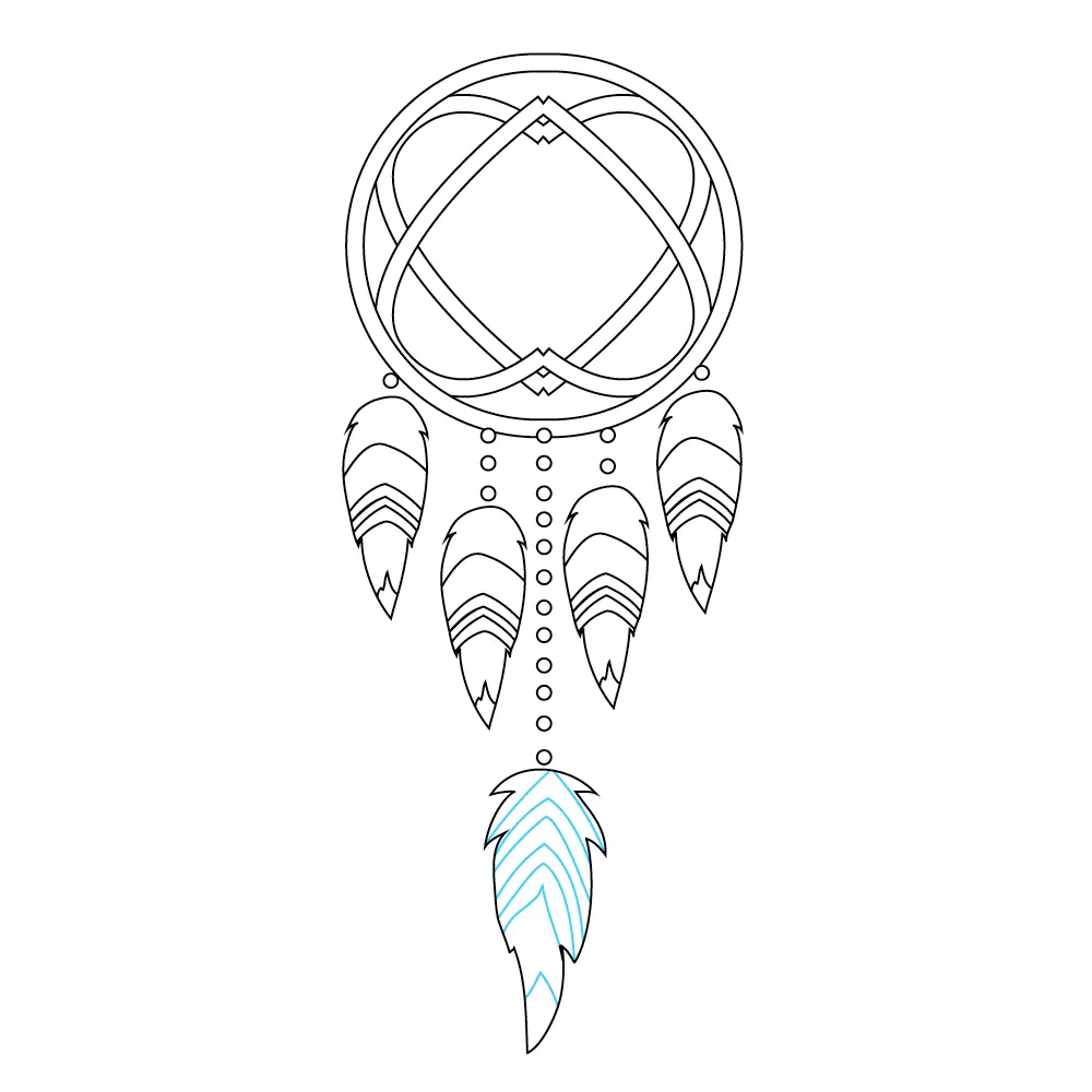 How to Draw A Dream Catcher Step by Step Step  10