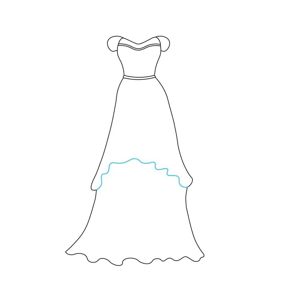 How to Draw A Dress Step by Step Step  6