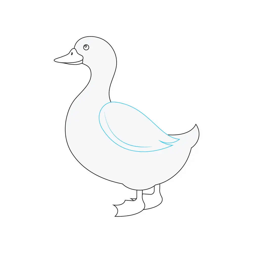 How to Draw A Duck Step by Step Step  7