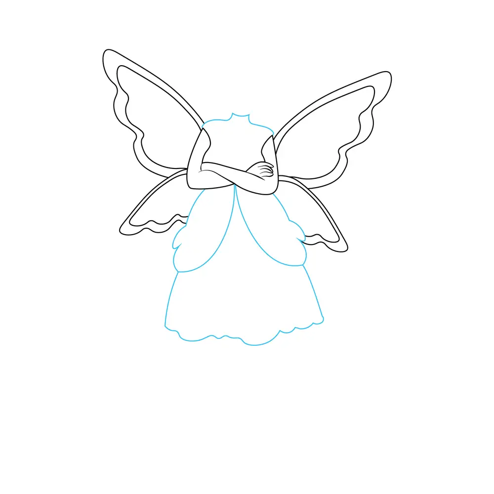 How to Draw A Fairy Step by Step Step  5