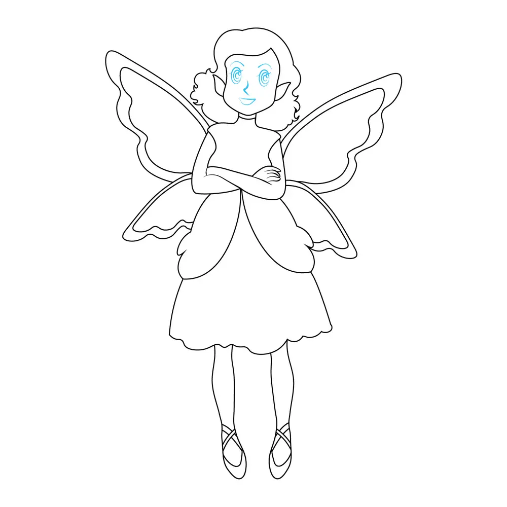 How to Draw A Fairy Step by Step Step  9