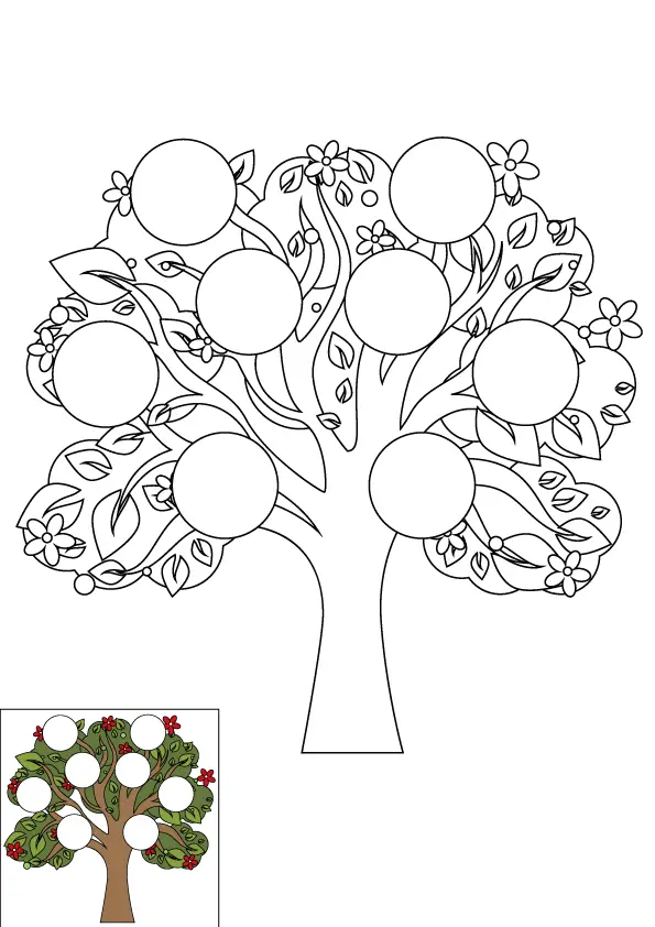 family tree drawing for kids