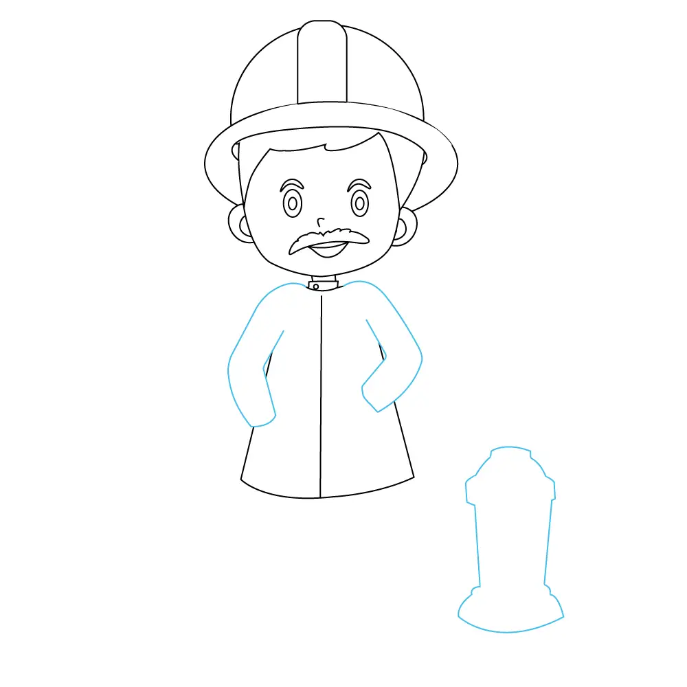 How to Draw A Fire Man Step by Step Step  6