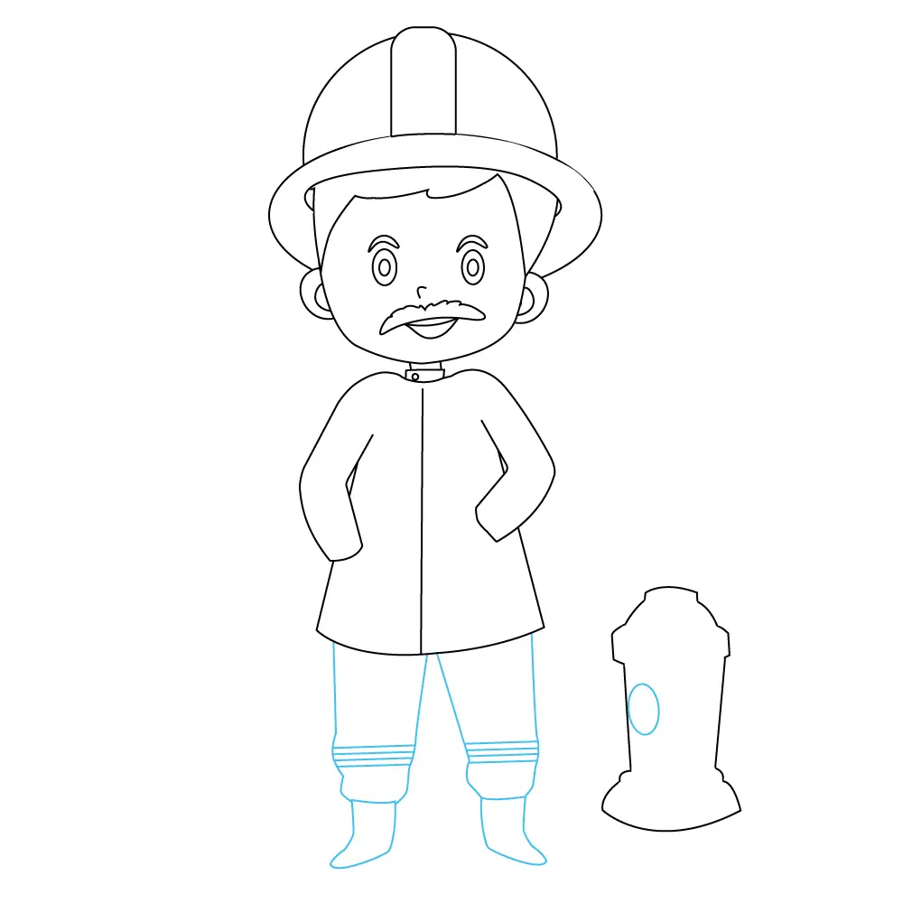 How to Draw A Fire Man Step by Step Step  7