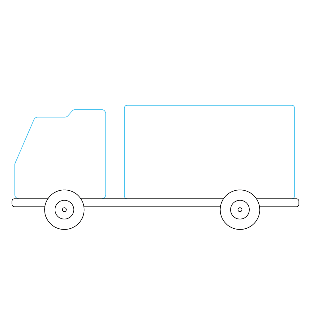 How to Draw A Fire Truck Step by Step Step  3