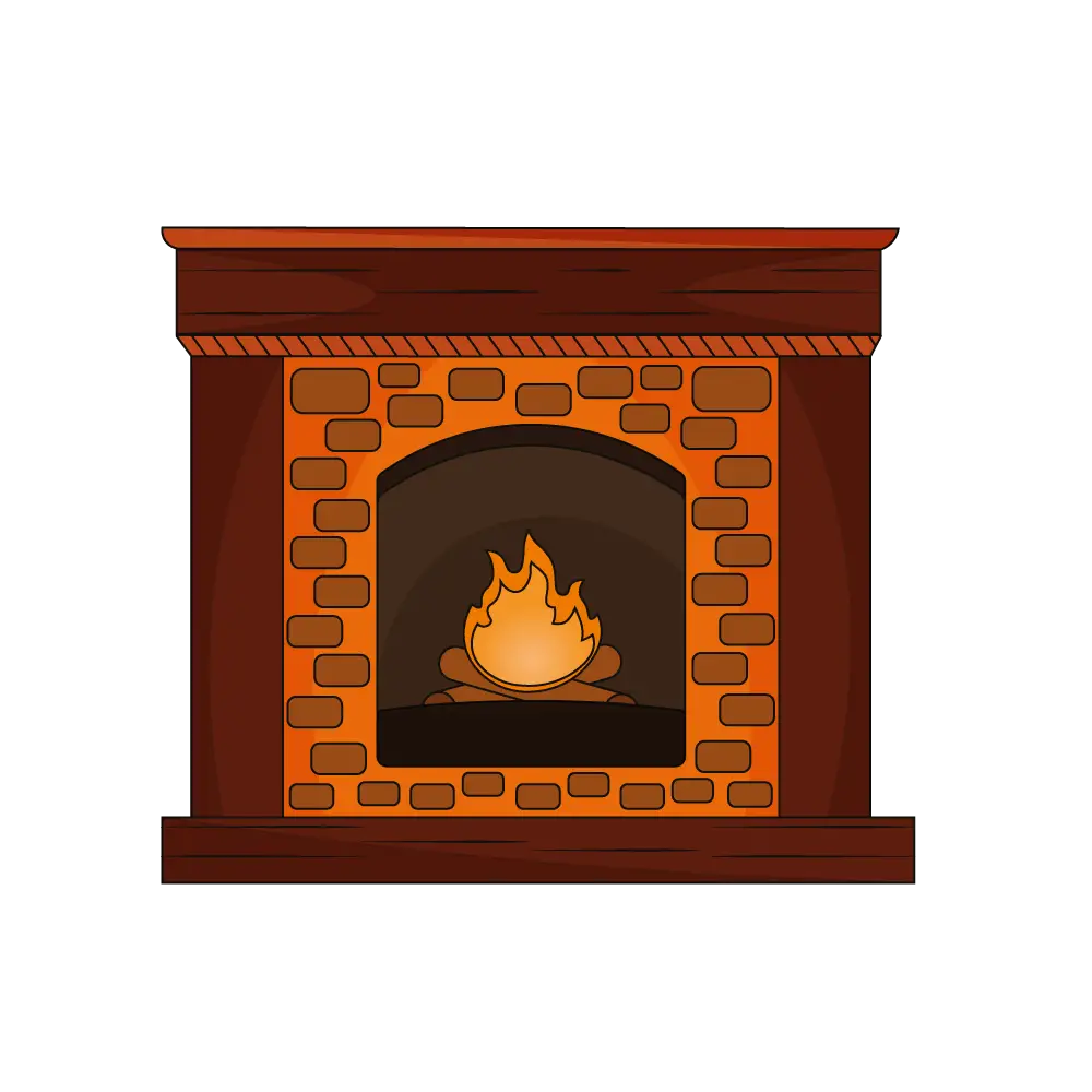 How to Draw A Fireplace Step by Step Thumbnail