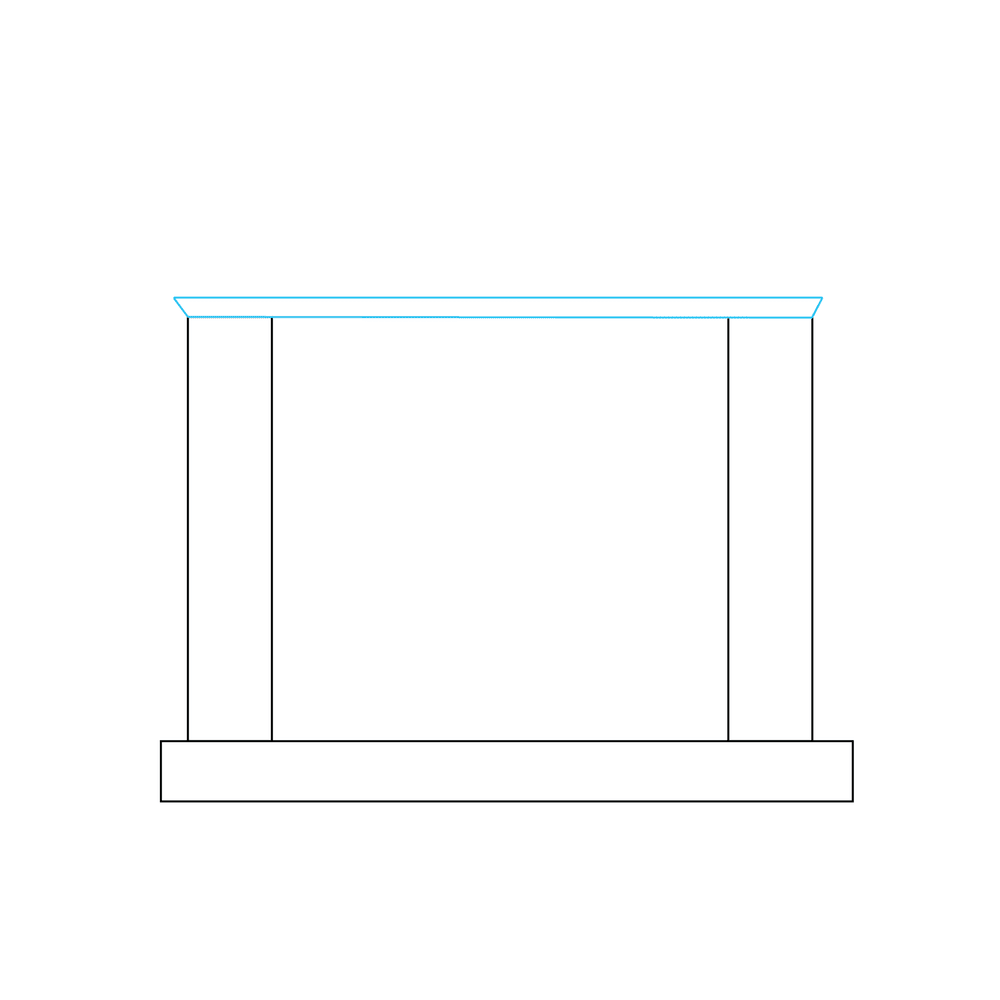 How to Draw A Fireplace Step by Step Step  3