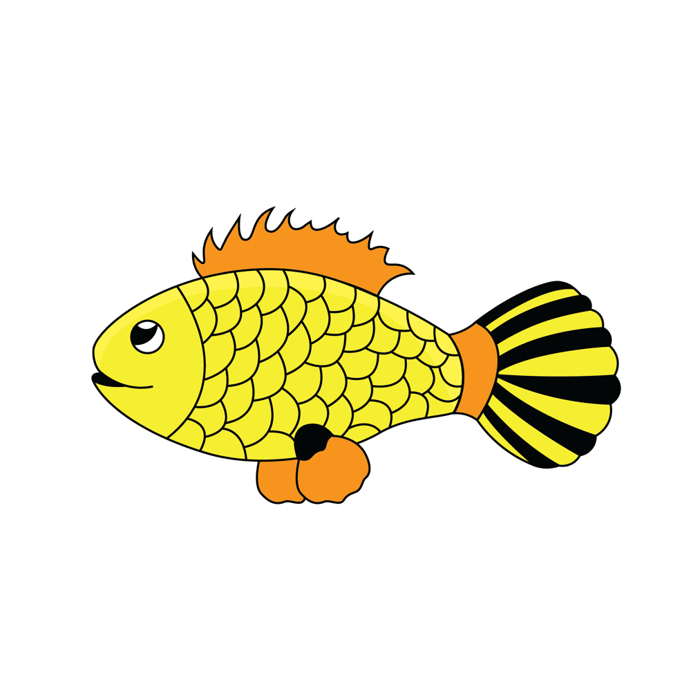 How to Draw A Fish Step by Step Step  11