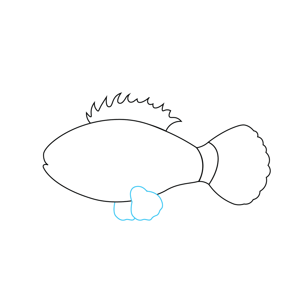 How to Draw A Fish Step by Step Step  4