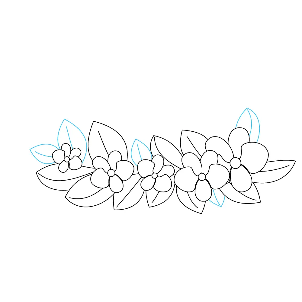 How to Draw A Flower Crown Step by Step Step  8