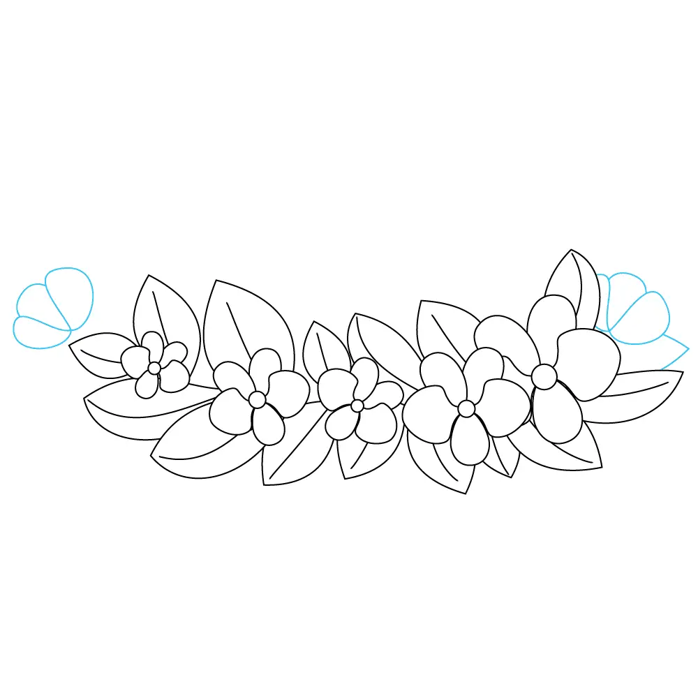 How to Draw A Flower Crown Step by Step Step  9
