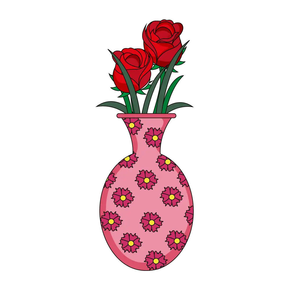 Roses In A Vase Drawing by Anna Andriyaka - Fine Art America