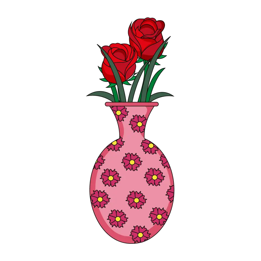 Just A Flower In A Vase Drawing by Nermine Hanna - Pixels