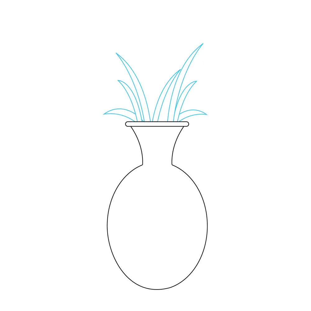 How to Draw A Flower Vase Step by Step Step  3