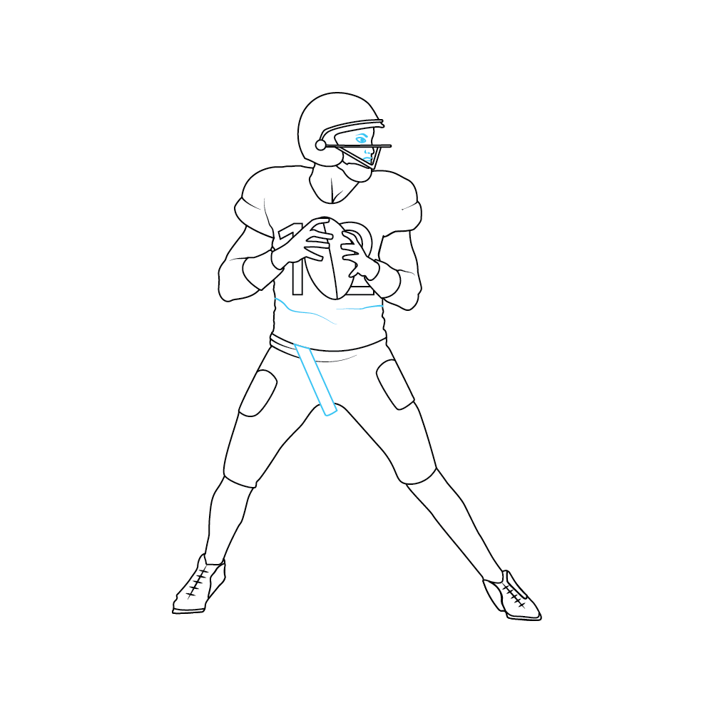 How To Draw A Football Player Step By Step