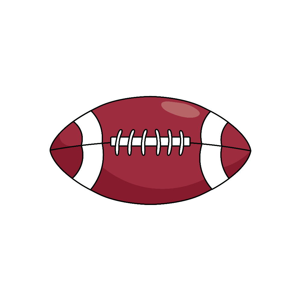 How to Draw A Football Step by Step Thumbnail