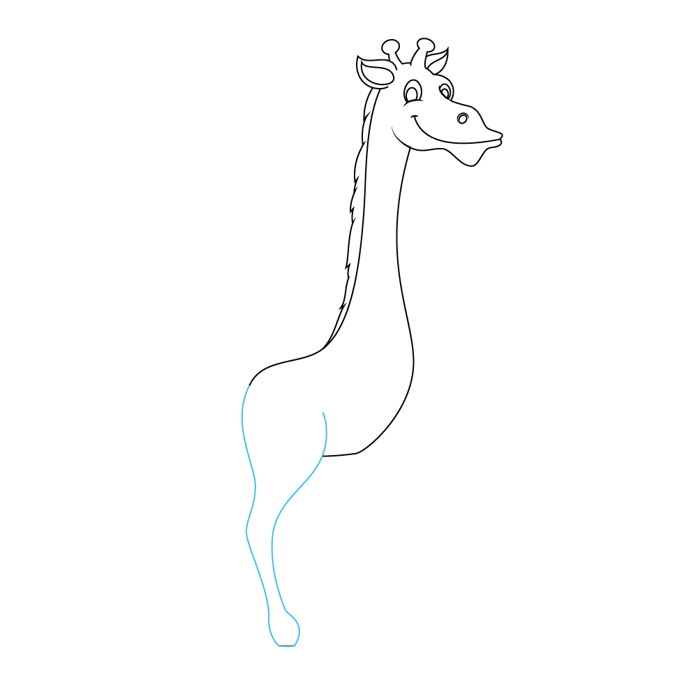 How to Draw A Giraffe Step by Step Step  4