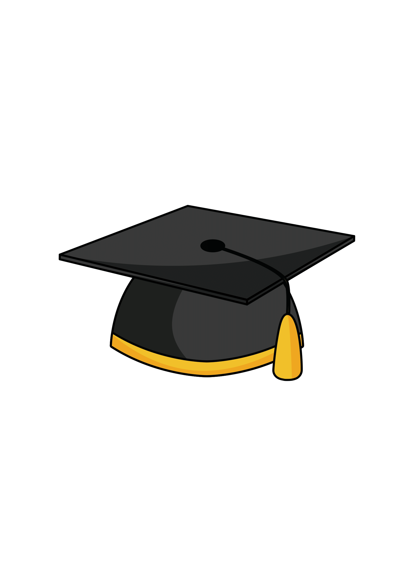 How to Draw A Graduation Cap Step by Step Printable