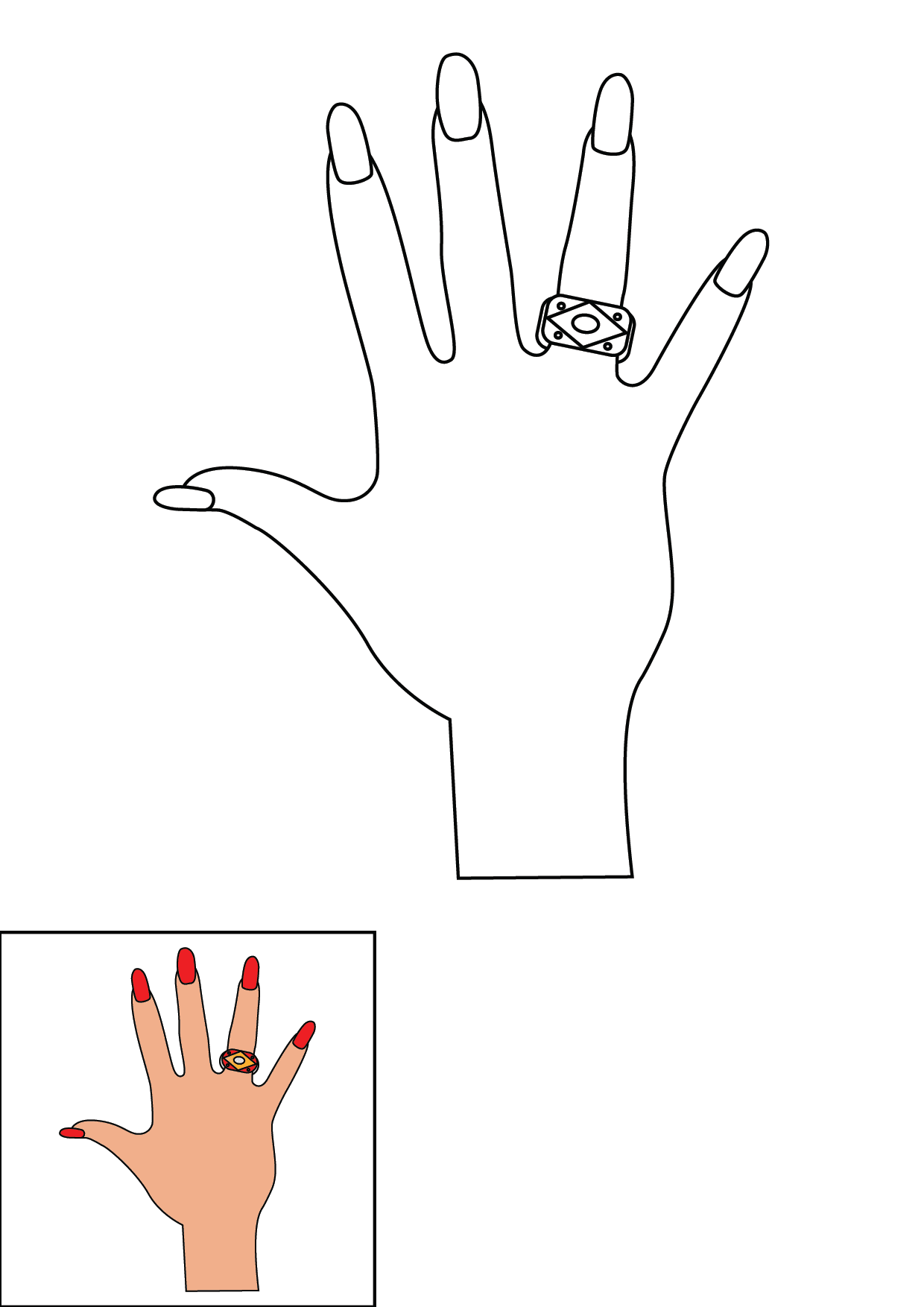 How to Draw A Hand Step by Step Printable Color