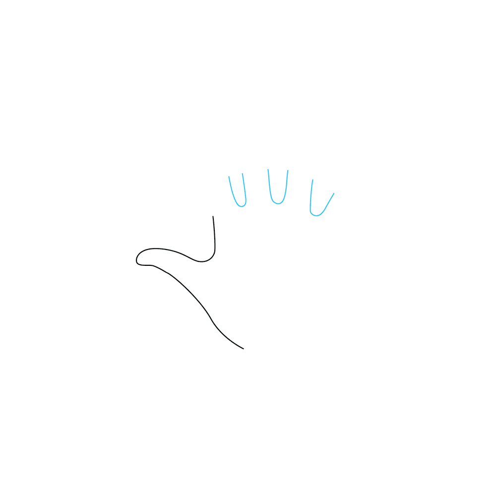 How to Draw A Hand Step by Step Step  2