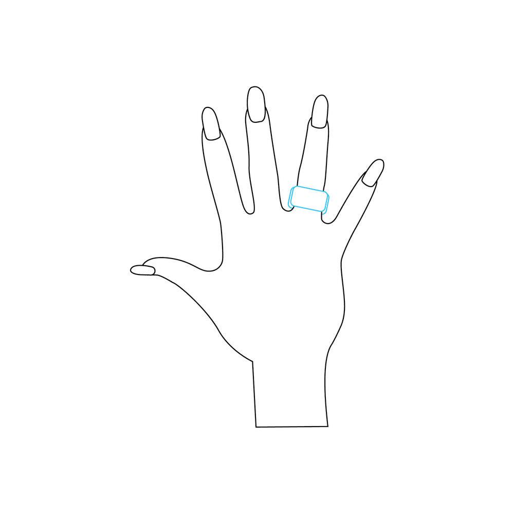 How to Draw A Hand Step by Step Step  5