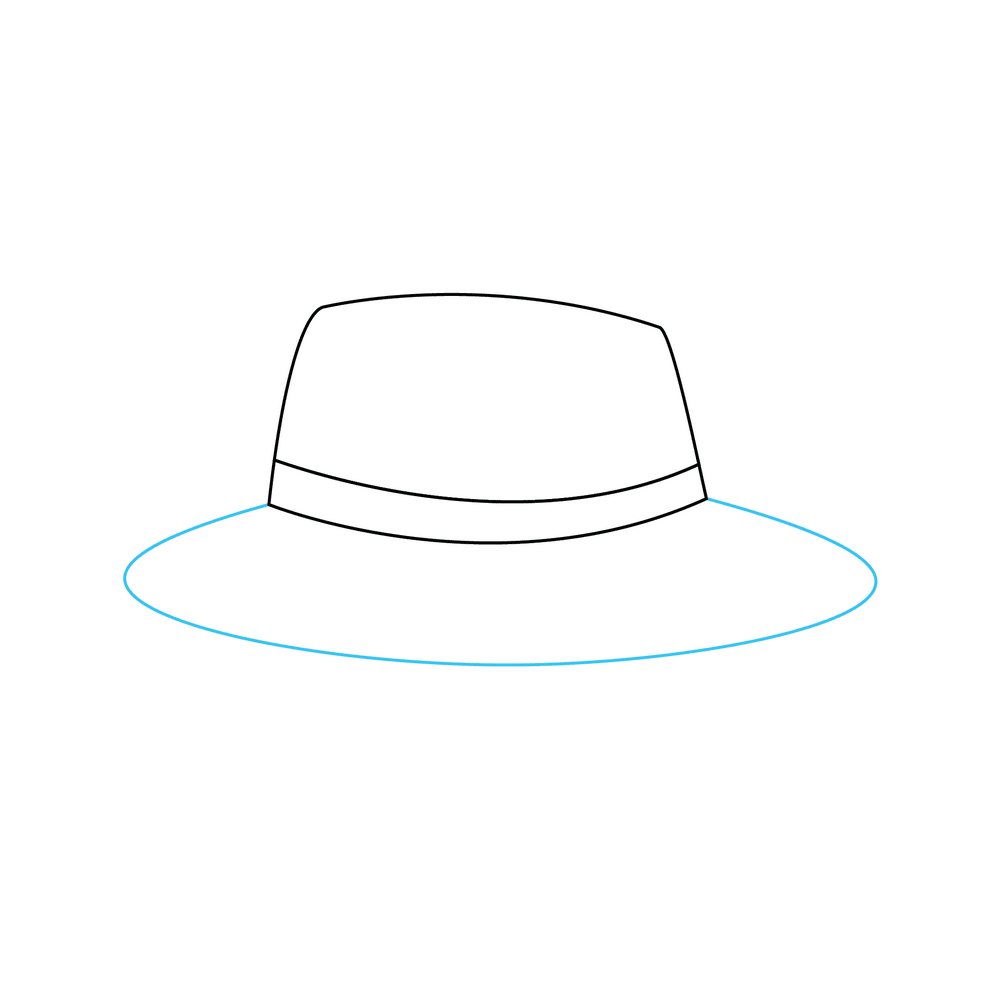 How to Draw A Hat Step by Step Step  3