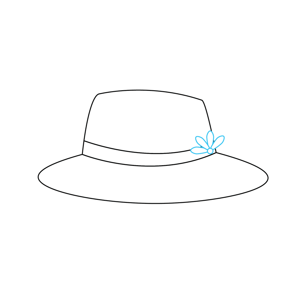 How to Draw A Hat Step by Step Step  4