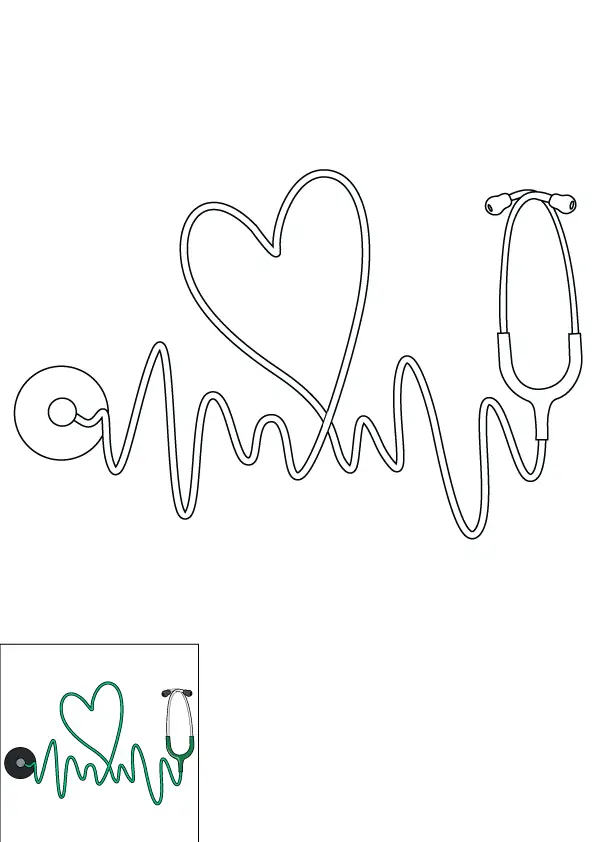 How to Draw A Heartbeat Step by Step Printable Color