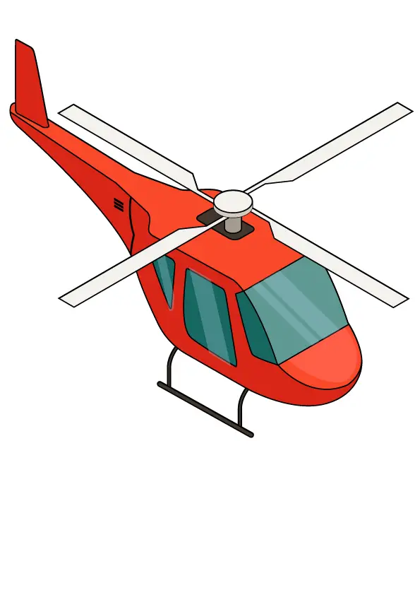 How to Draw A Helicopter Step by Step Printable