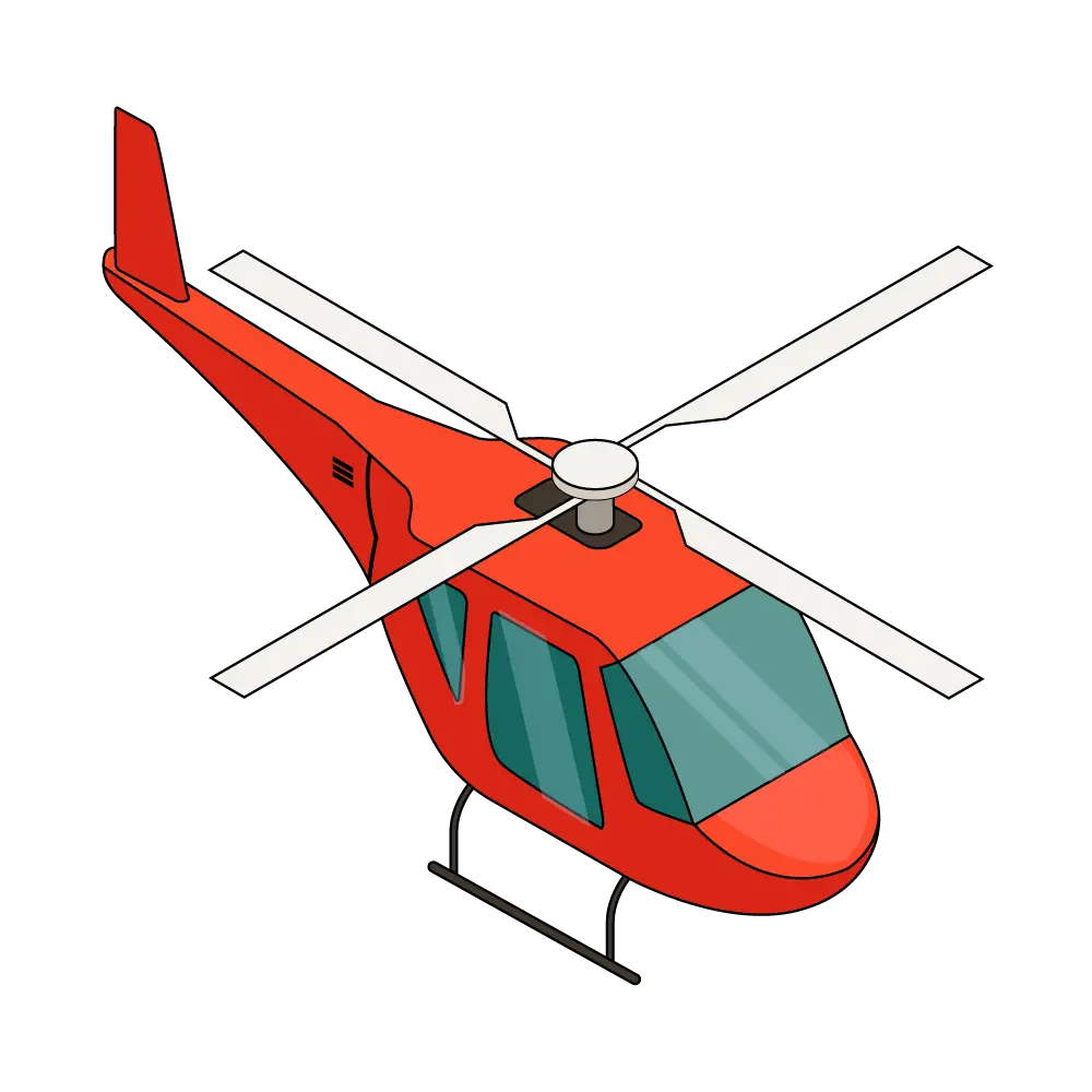 How to Draw A Helicopter Step by Step Thumbnail