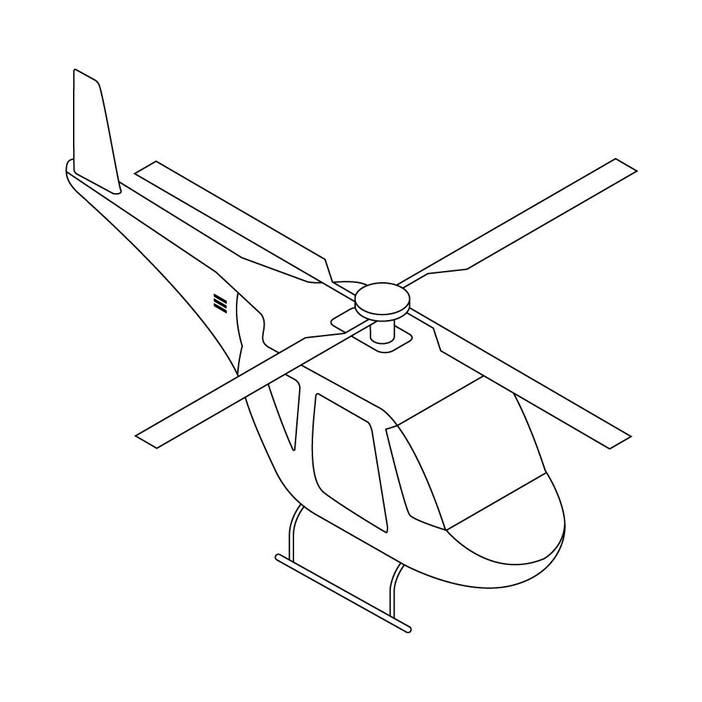 How to Draw A Helicopter Step by Step Step  10