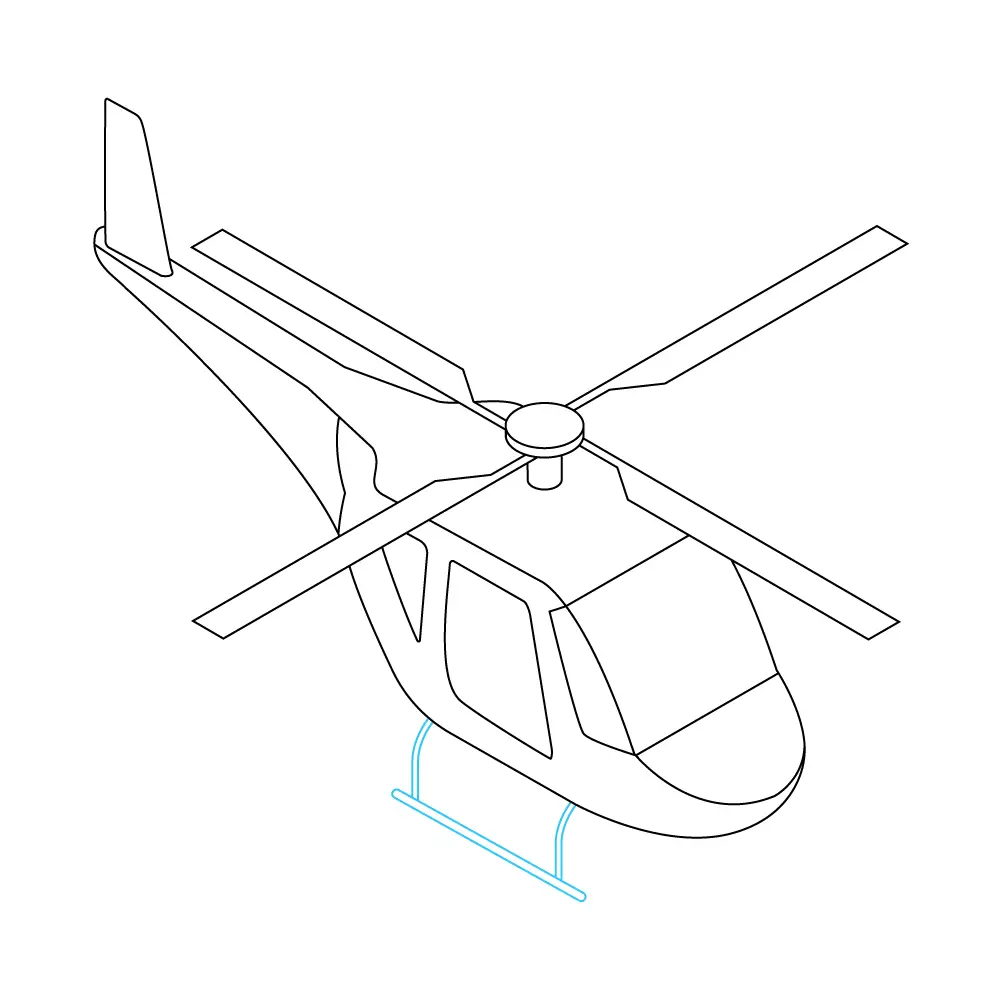 How to Draw A Helicopter Step by Step Step  8
