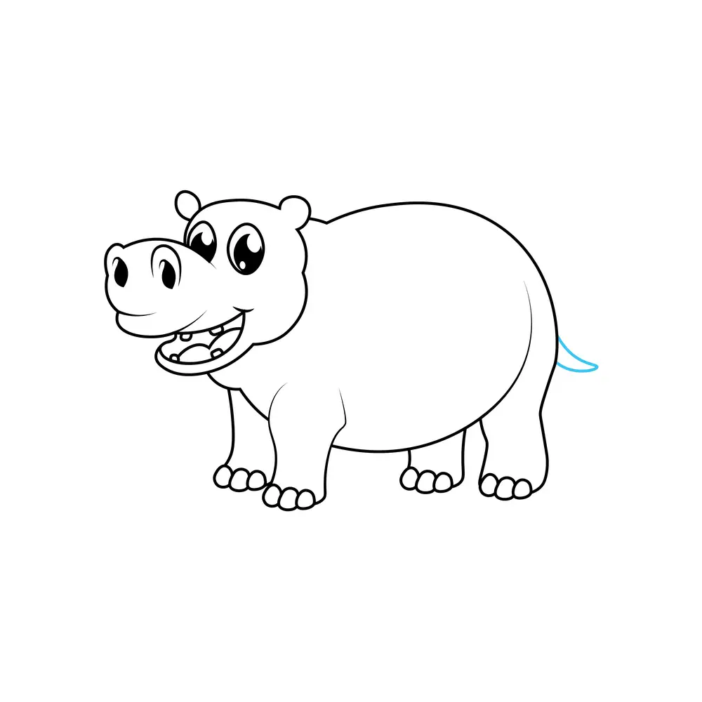 How to Draw A Hippo Step by Step