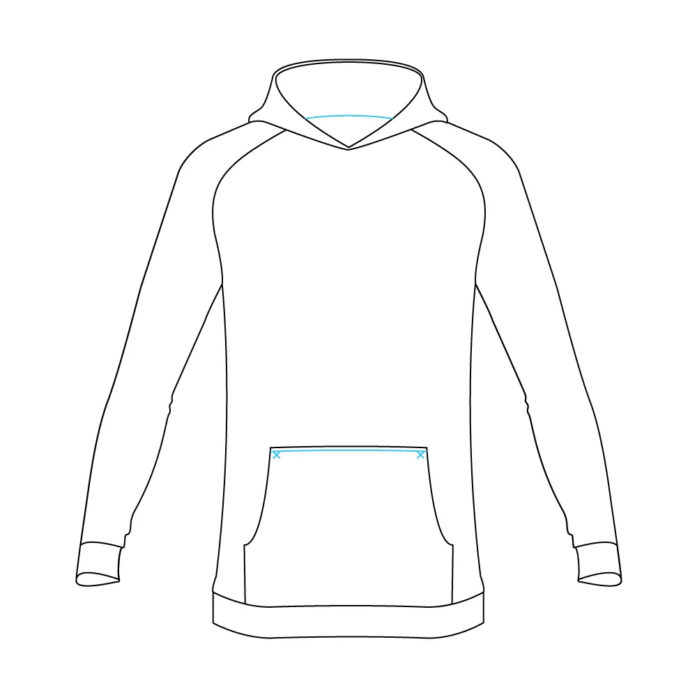 How to Draw A Hoodie Step by Step Step  8