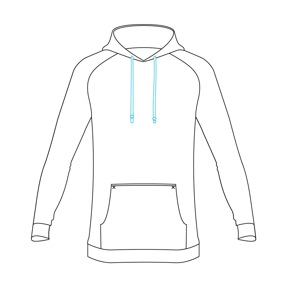 How to Draw A Hoodie Step by Step Step  9