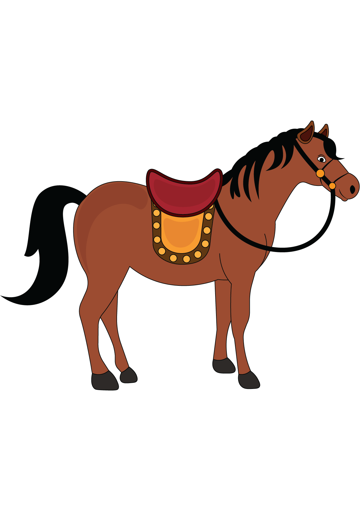 How to Draw A Horse Step by Step Printable