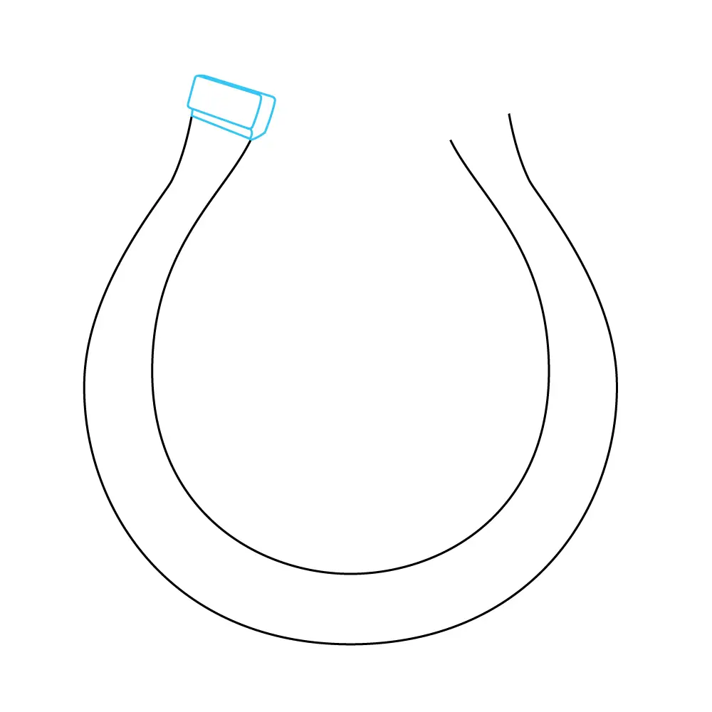 How to Draw A Horseshoe Step by Step Step  5