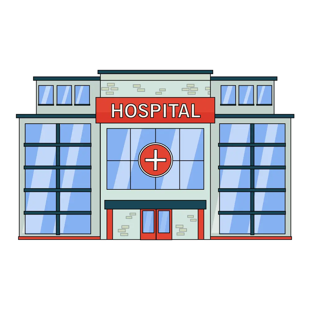 How to Draw A Hospital Step by Step Thumbnail