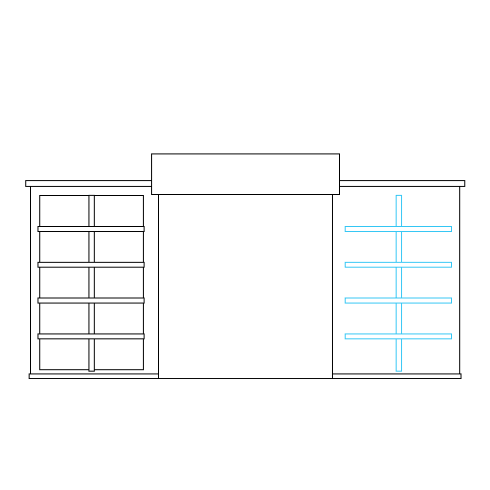 How to Draw A Hospital Step by Step Step  6